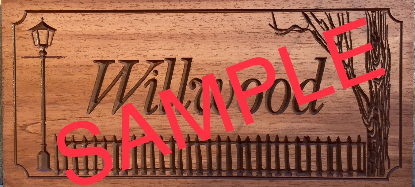 Custom Wooden Cabin Signs