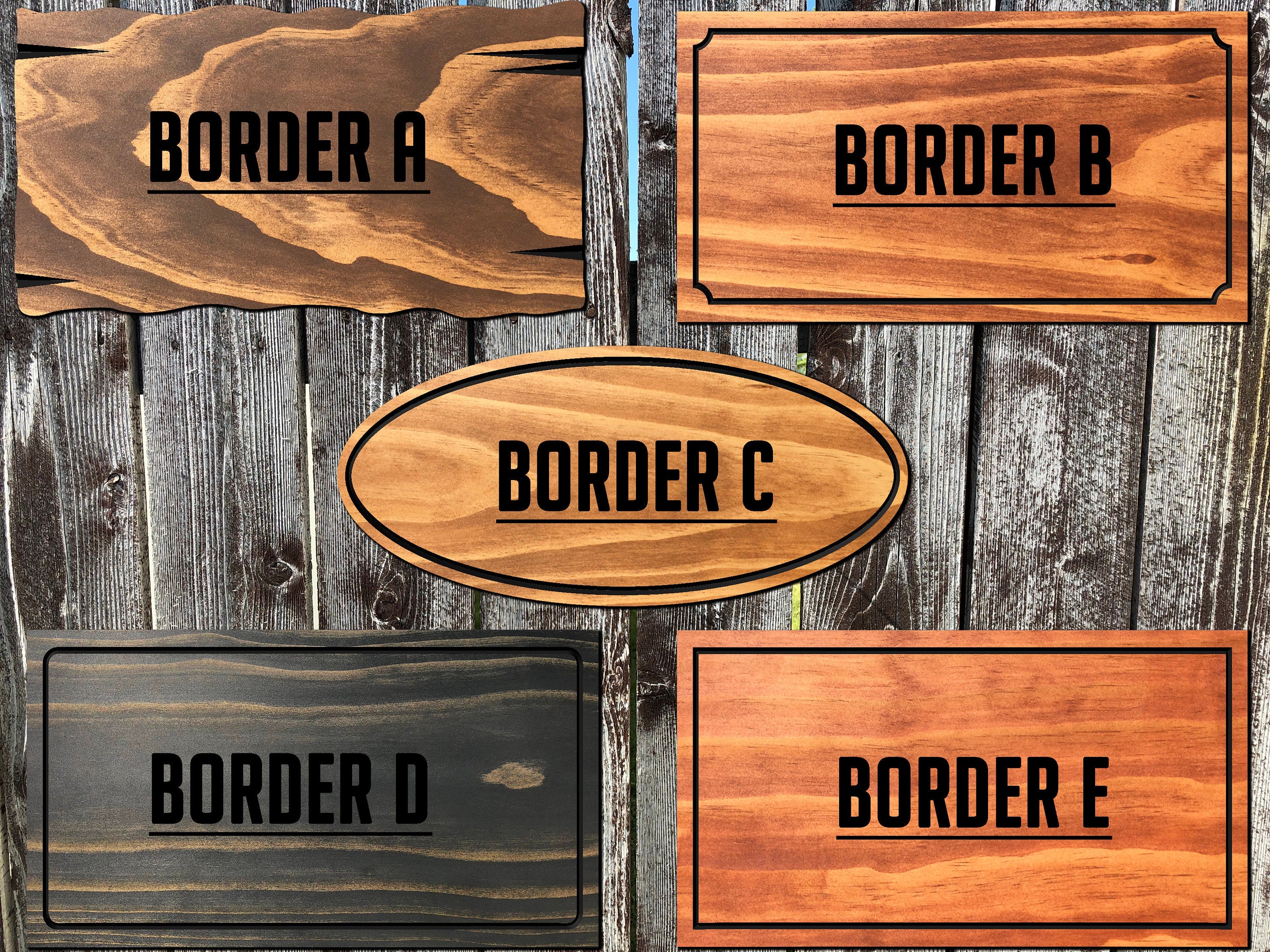 Personalized Family Name Sign Rustic Signs