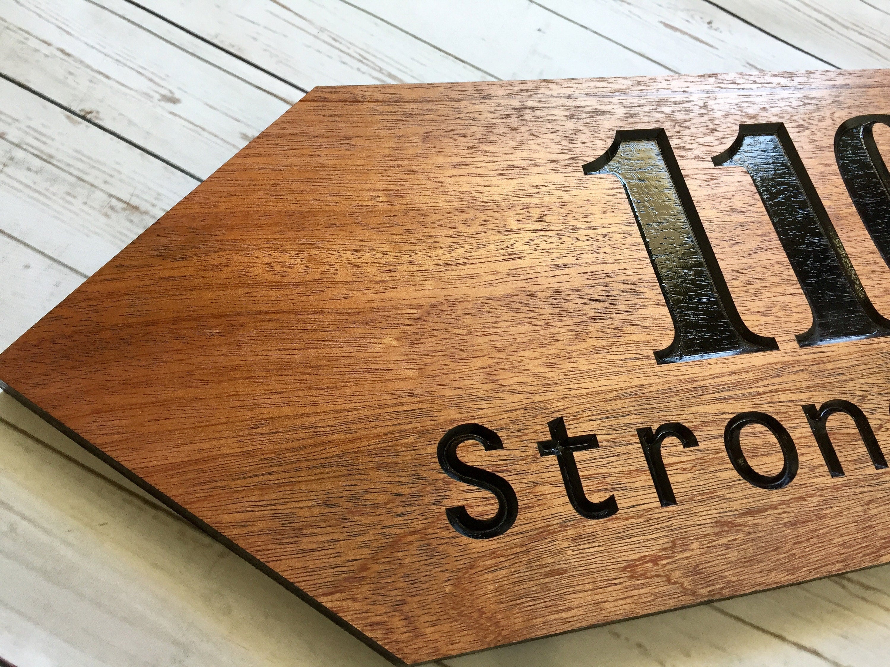 Personalized outdoor directional sign