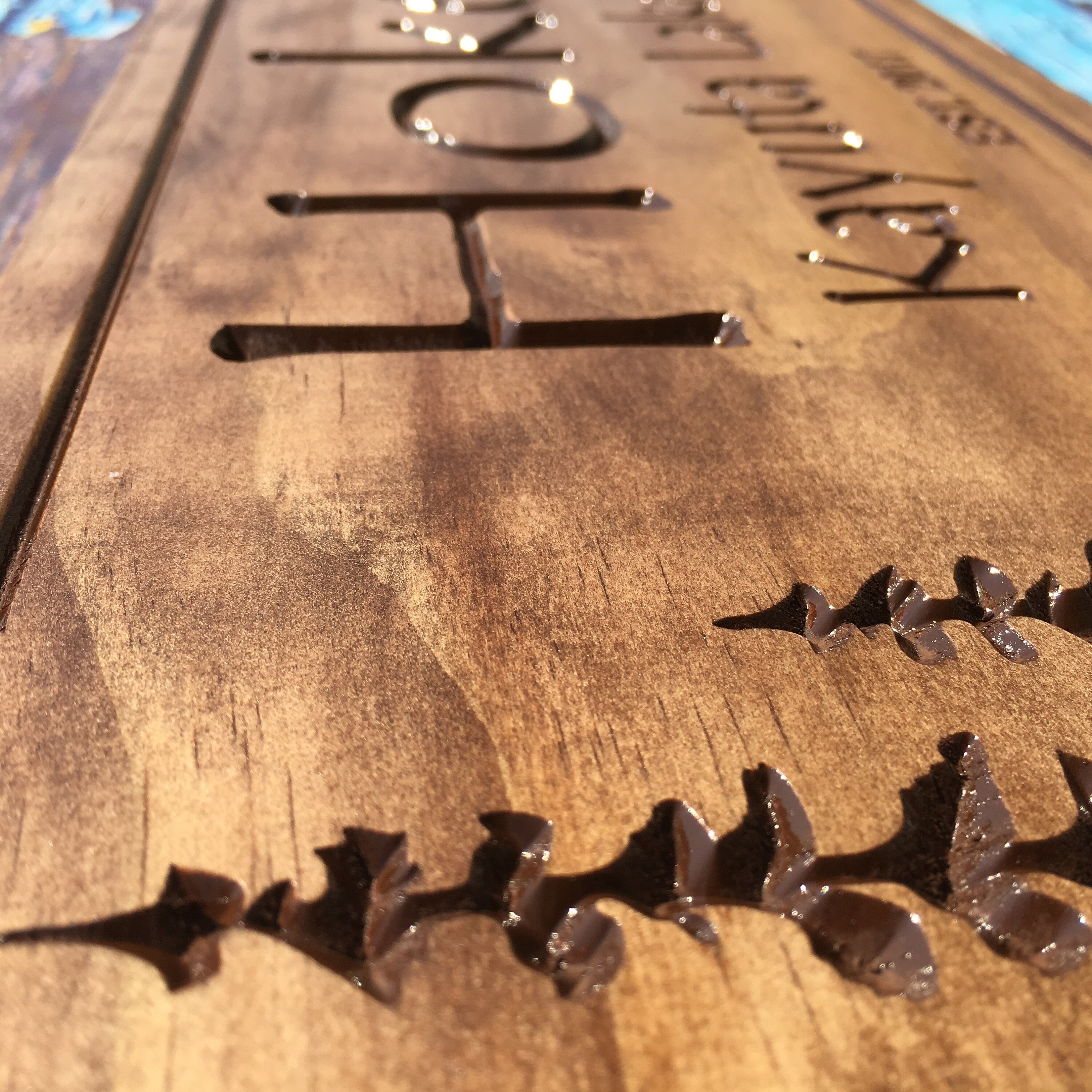 Custom Wooden Cabin Signs