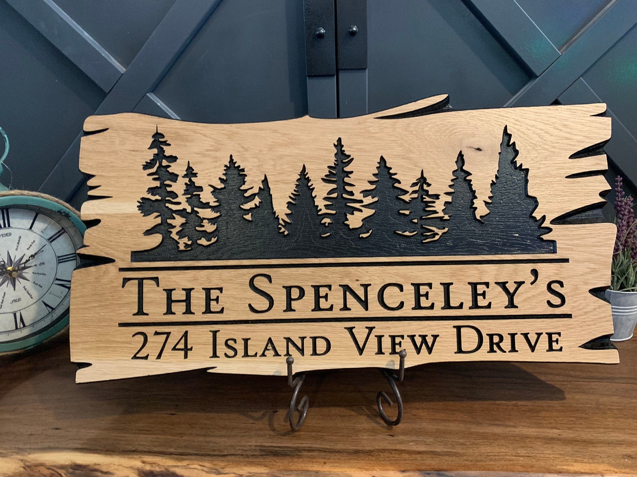 Personalized Outdoor Wood Sign