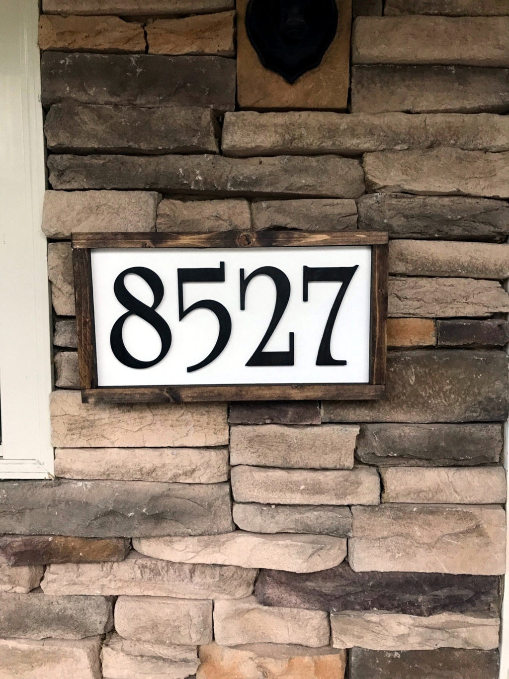 Personalized Farmhouse Style House Number Sign