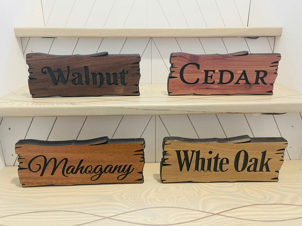 Personalized Cabin Decor Carved Wood Sign