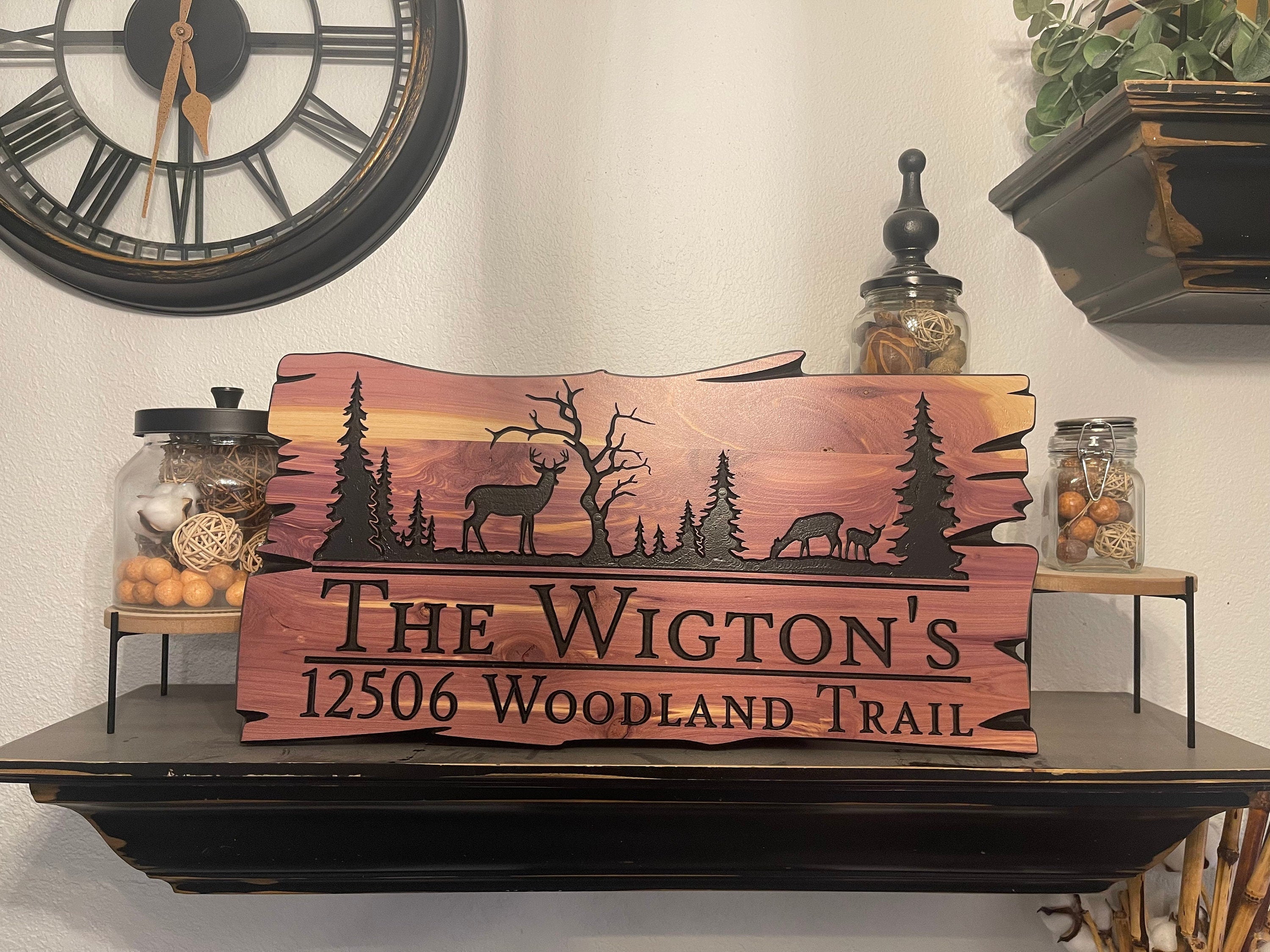 Personalized Cabin Camp Decor Welcome Sign