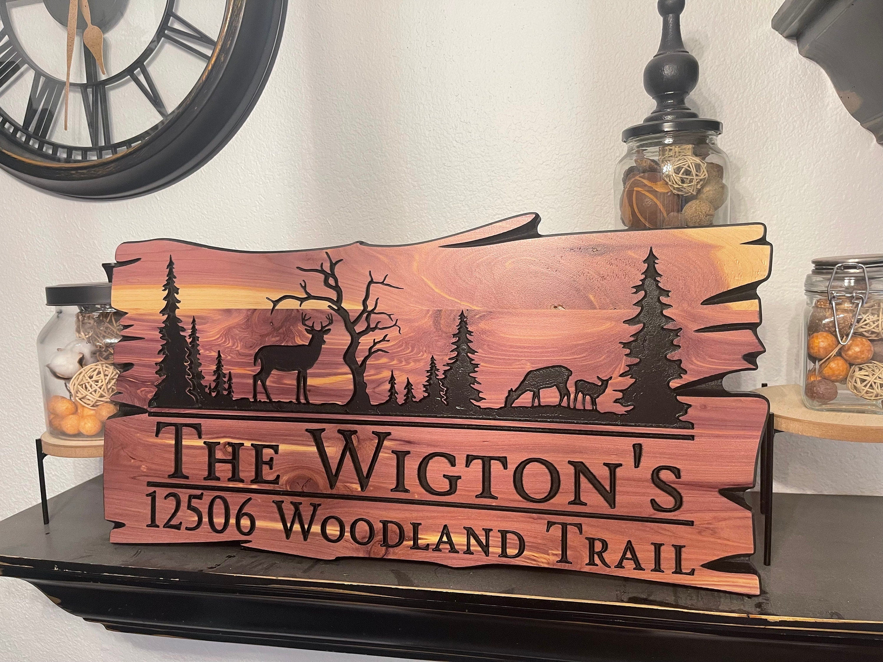 Personalized Cabin Camp Decor Welcome Sign