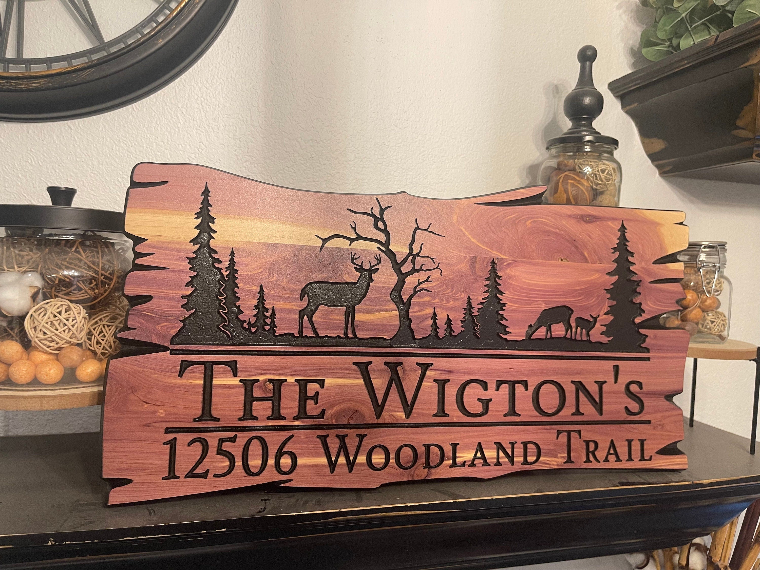 Personalized Cabin Camp Decor Welcome Sign