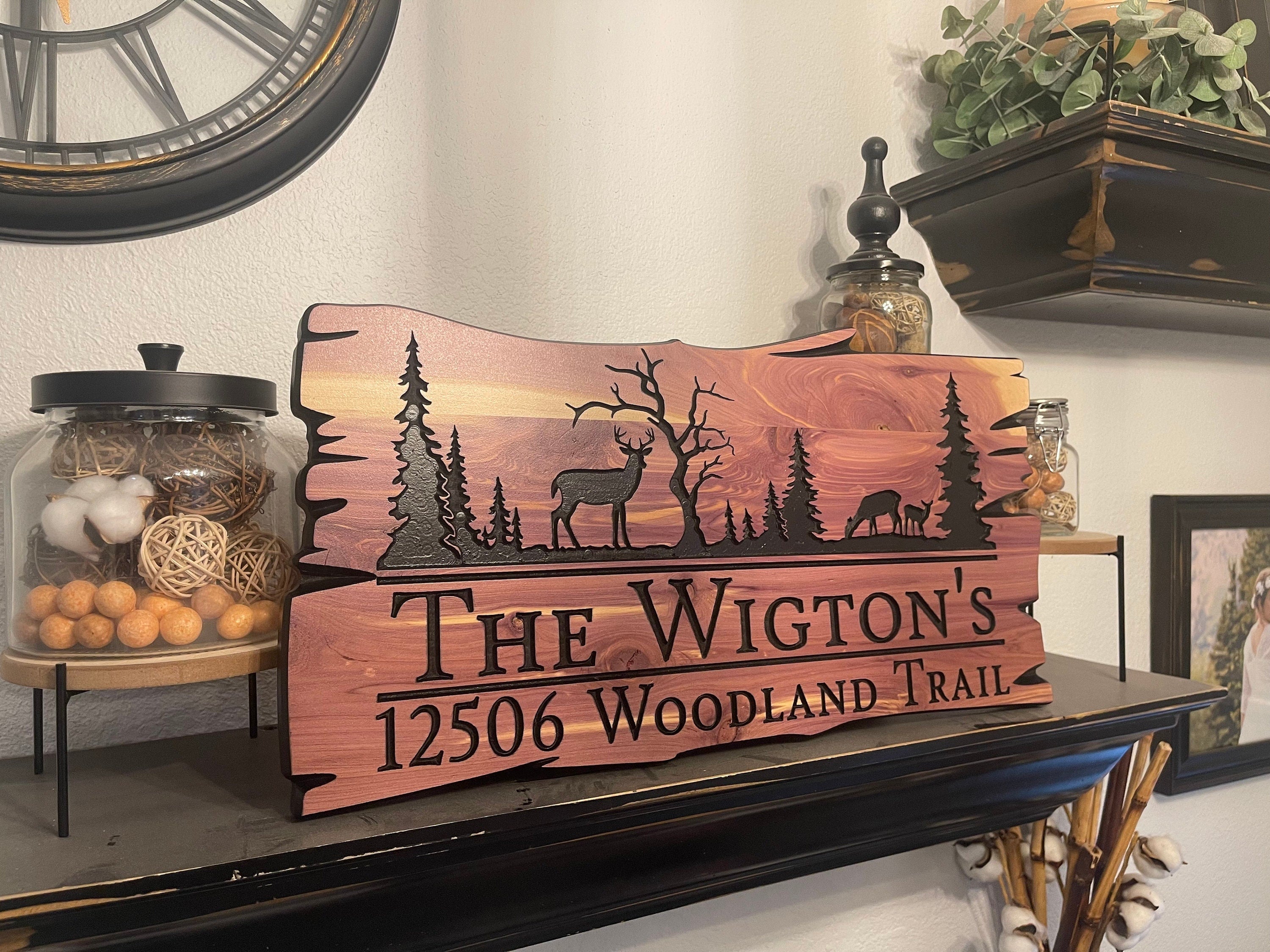 Personalized Cabin Camp Decor Welcome Sign