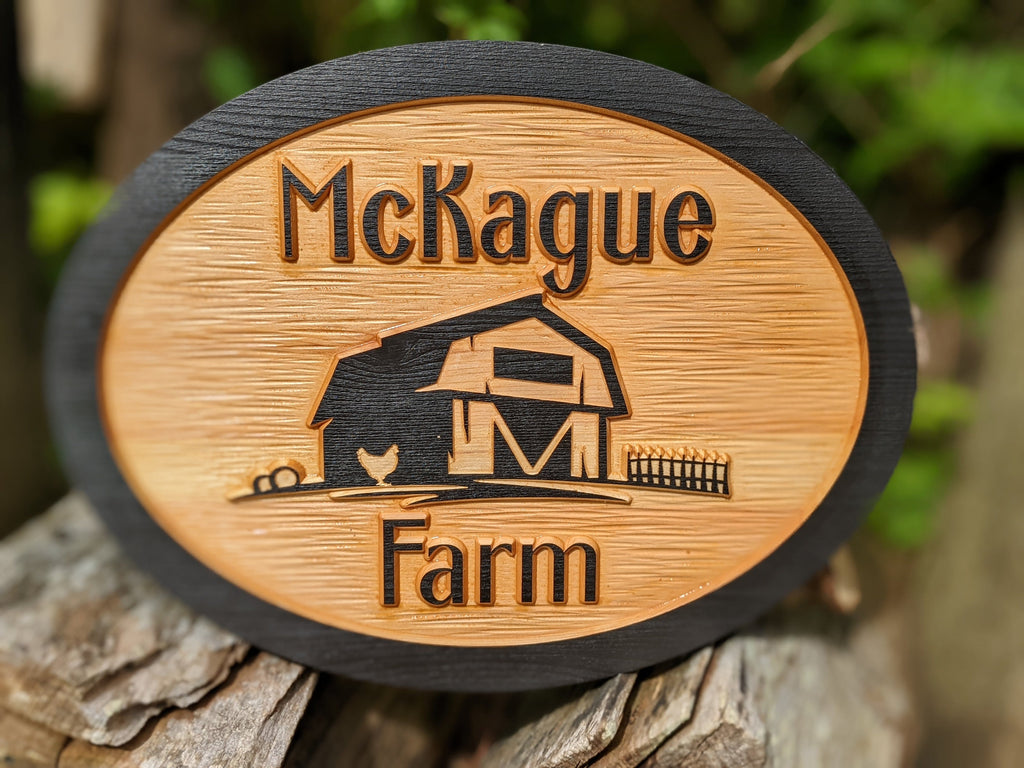 Personalized Exterior Family name sign engraved