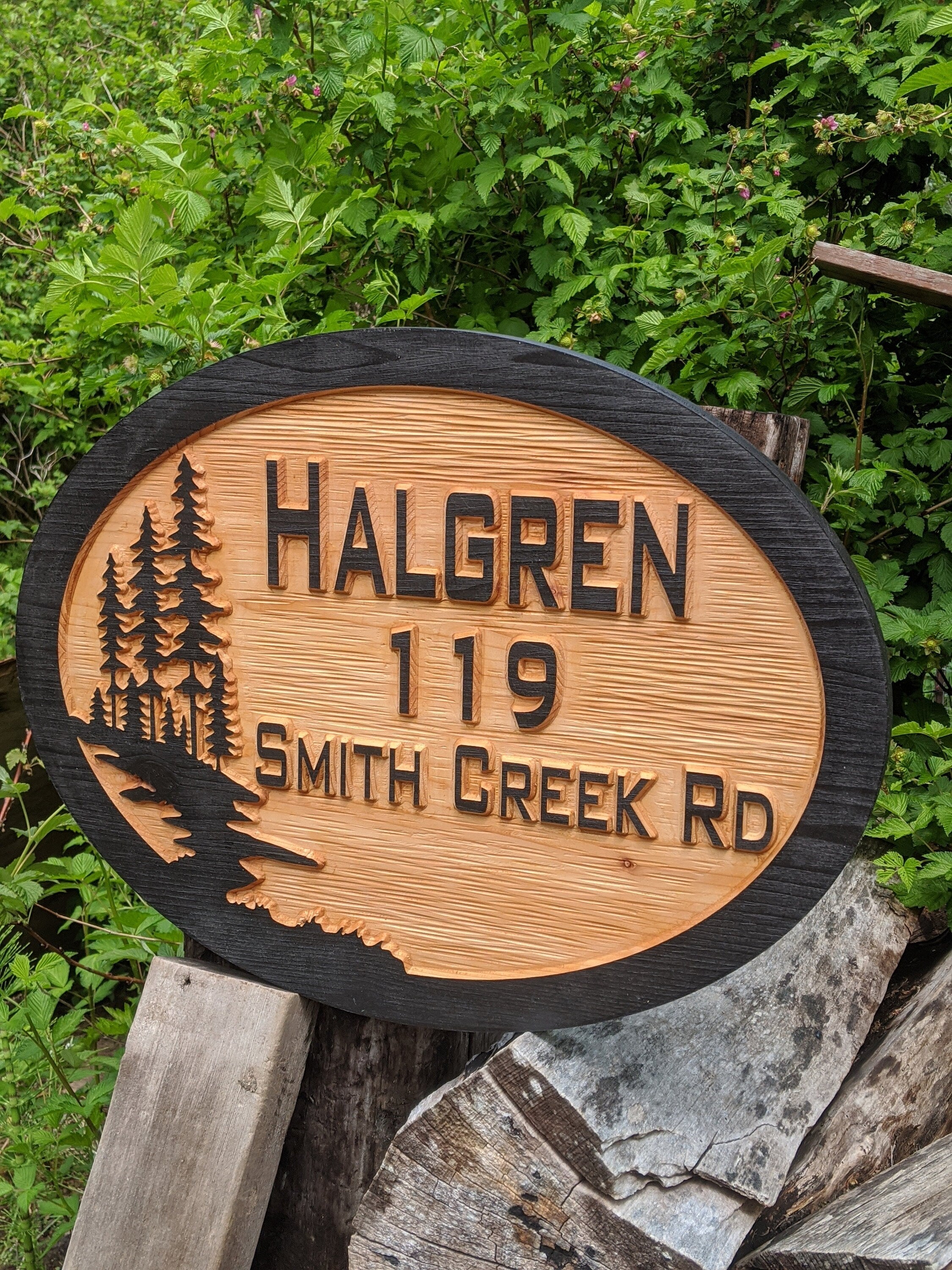 Personalized Outdoor wood sign
