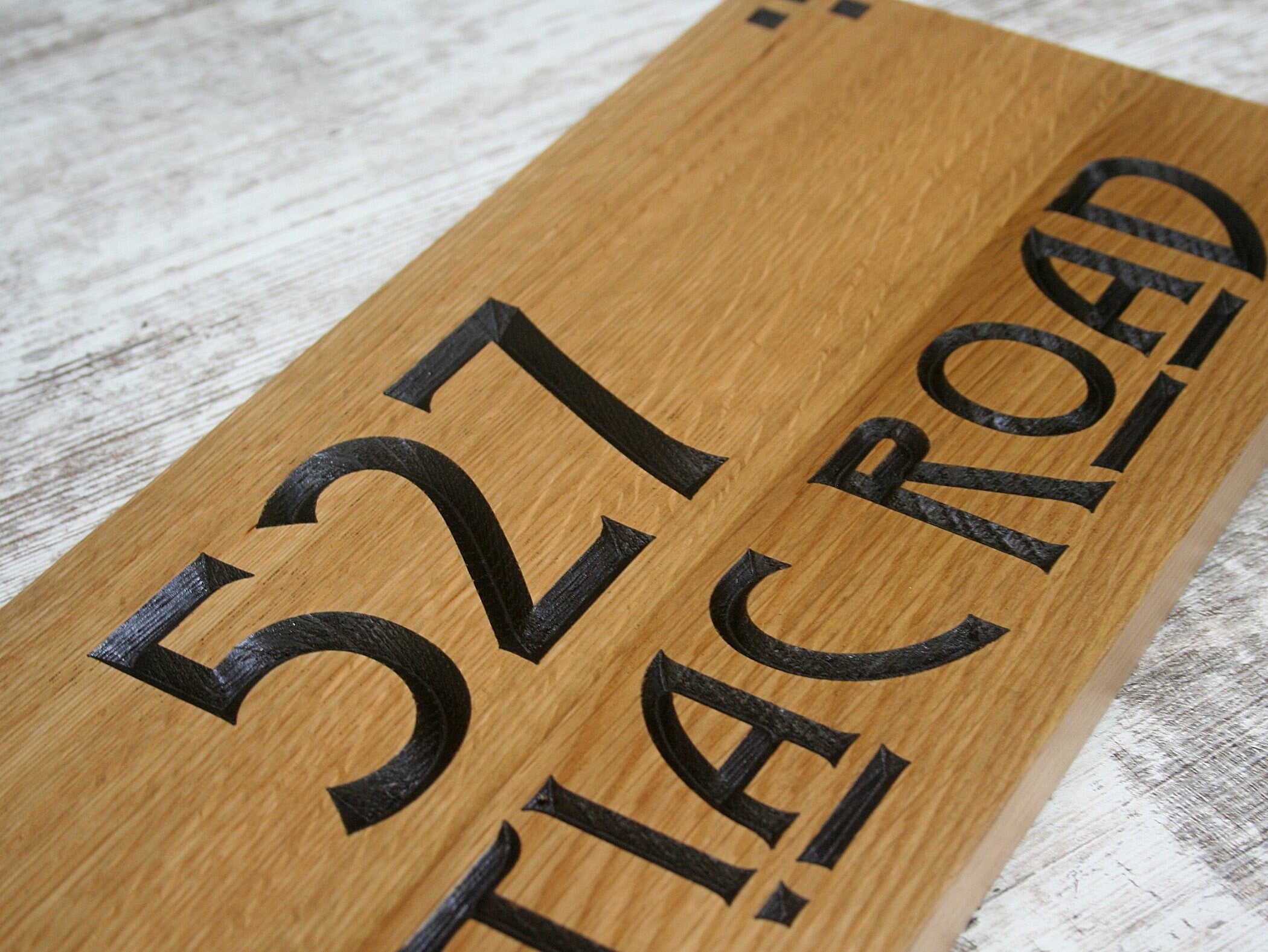 Personalized Outdoor Wooden Address Sign