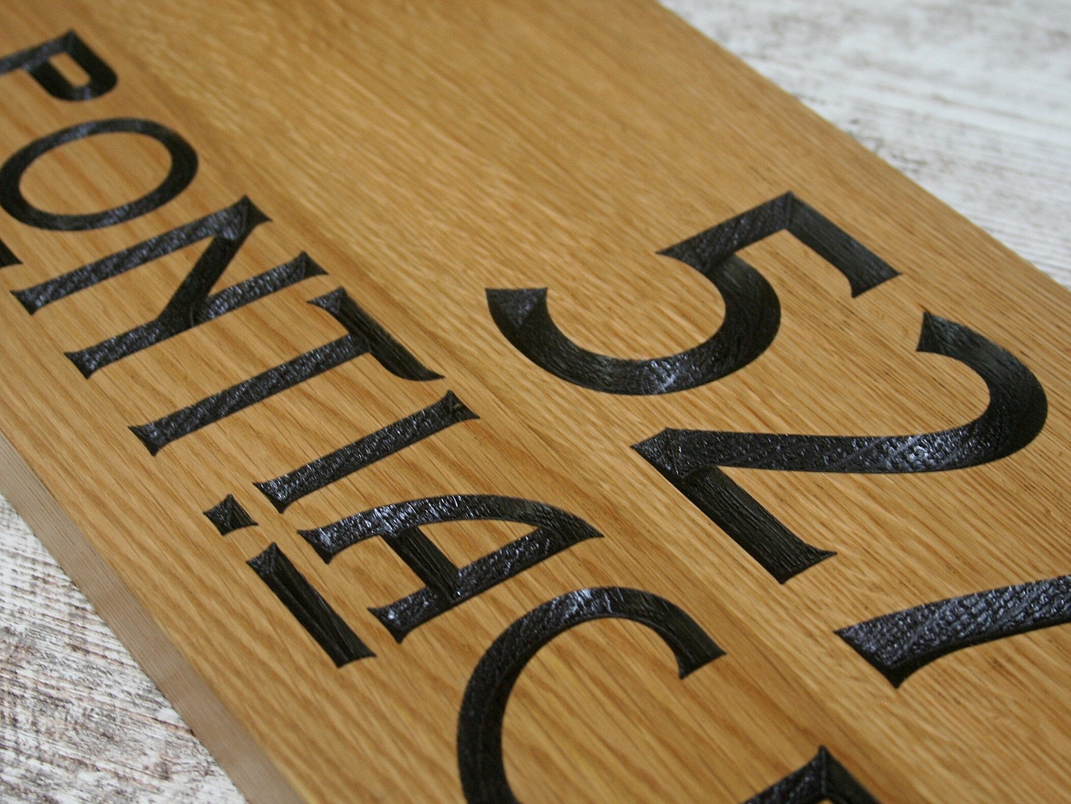 Personalized Outdoor Wooden Address Sign