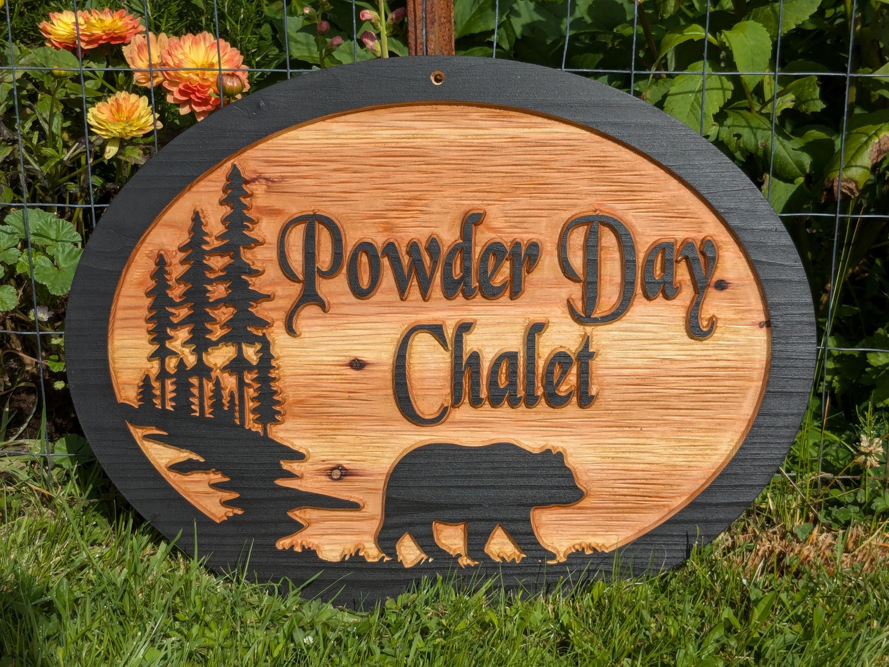 Personalized Carved wood address sign