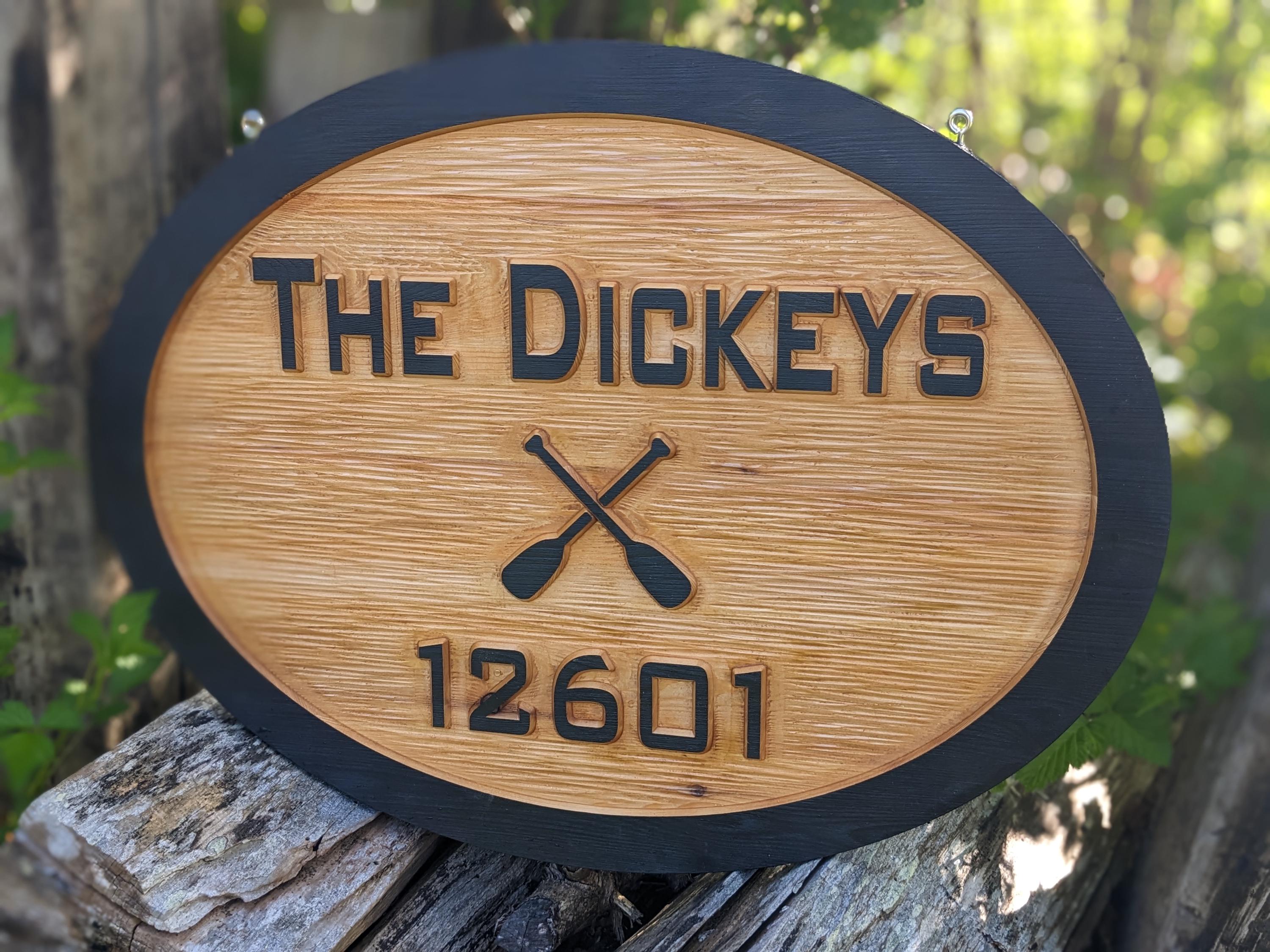 Personalized Carved wood address sign
