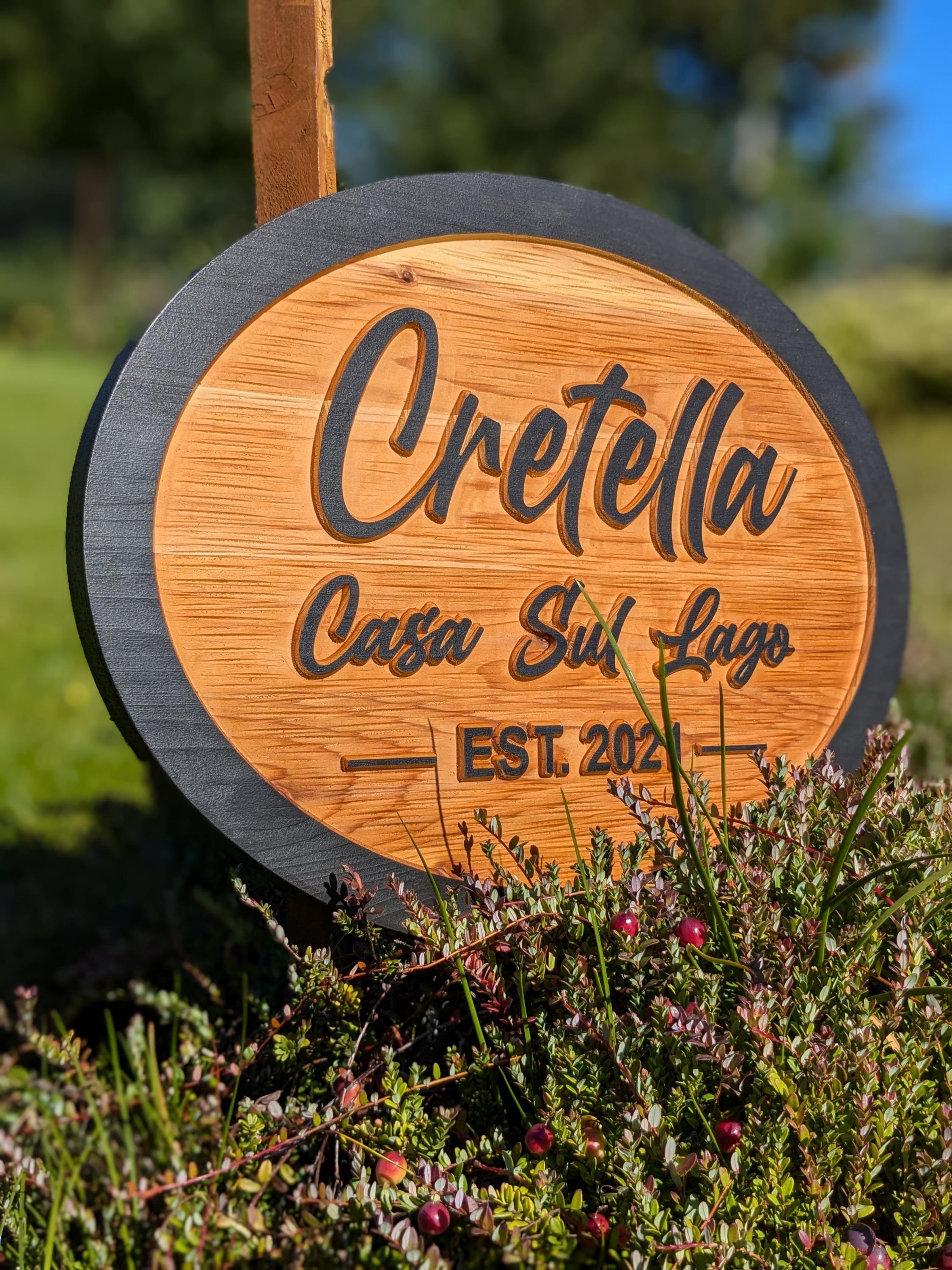 Personalized Carved wood address sign