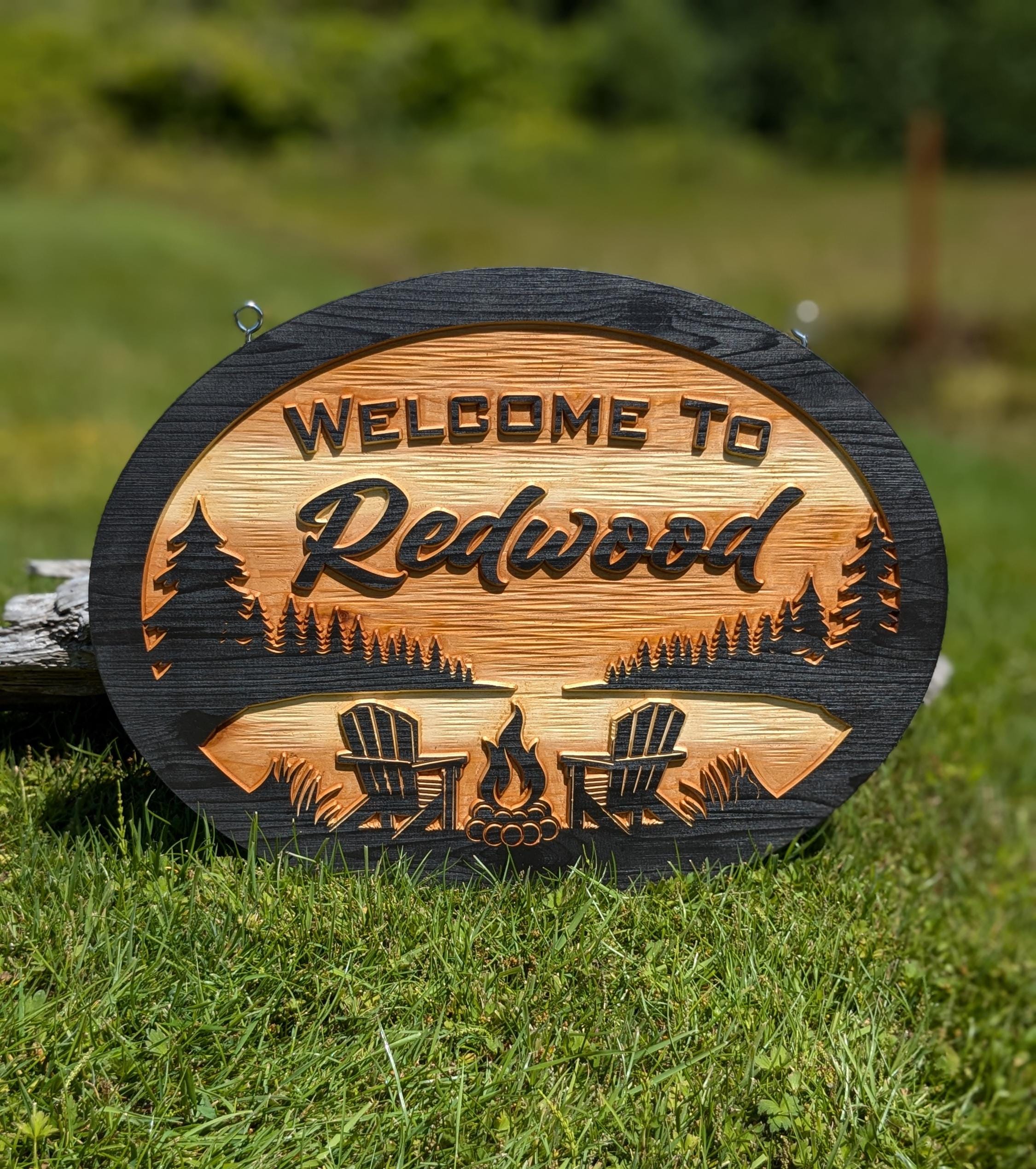 Personalized Carved wood address sign