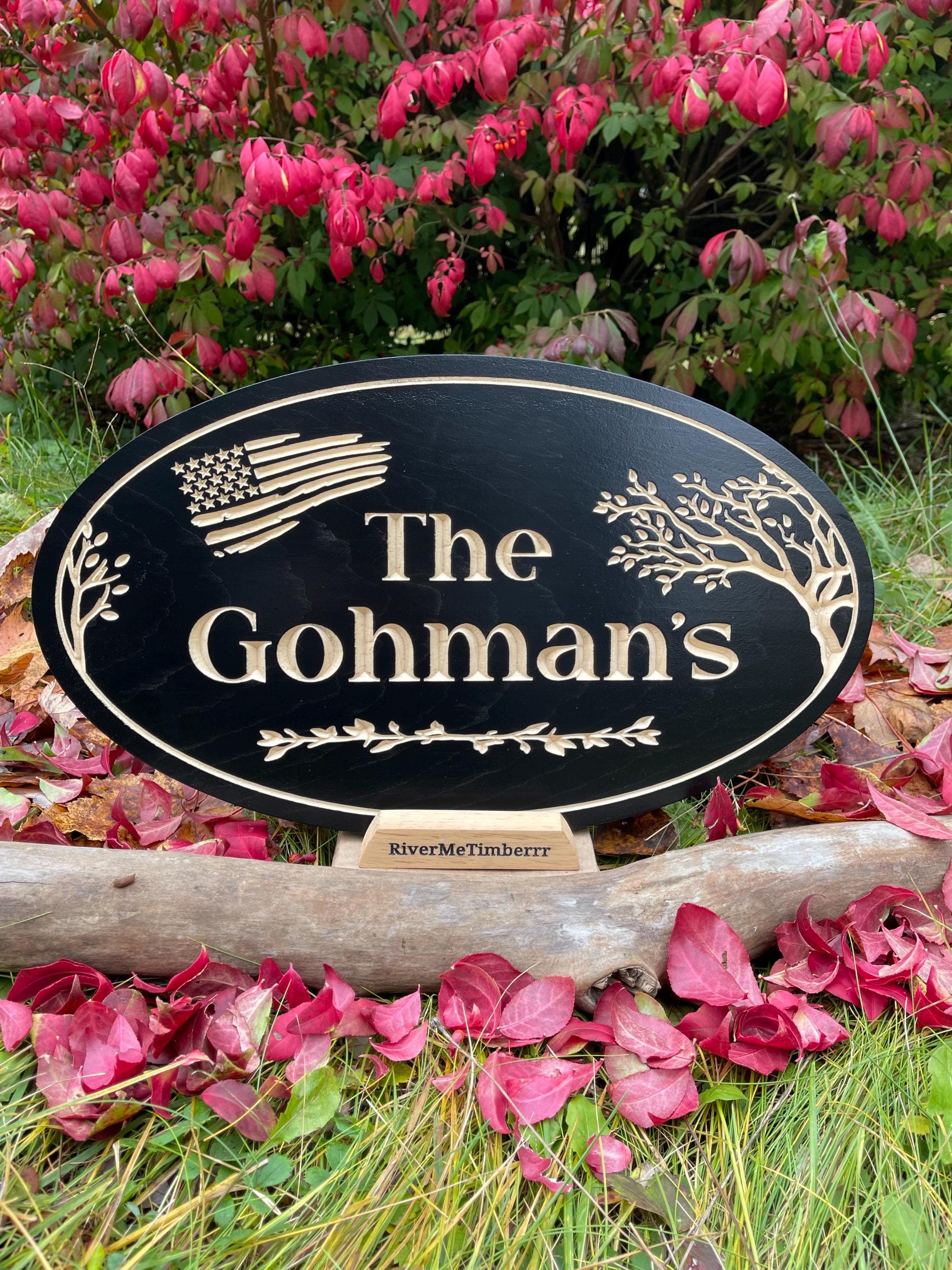 Custom Engraved Wood Sign
