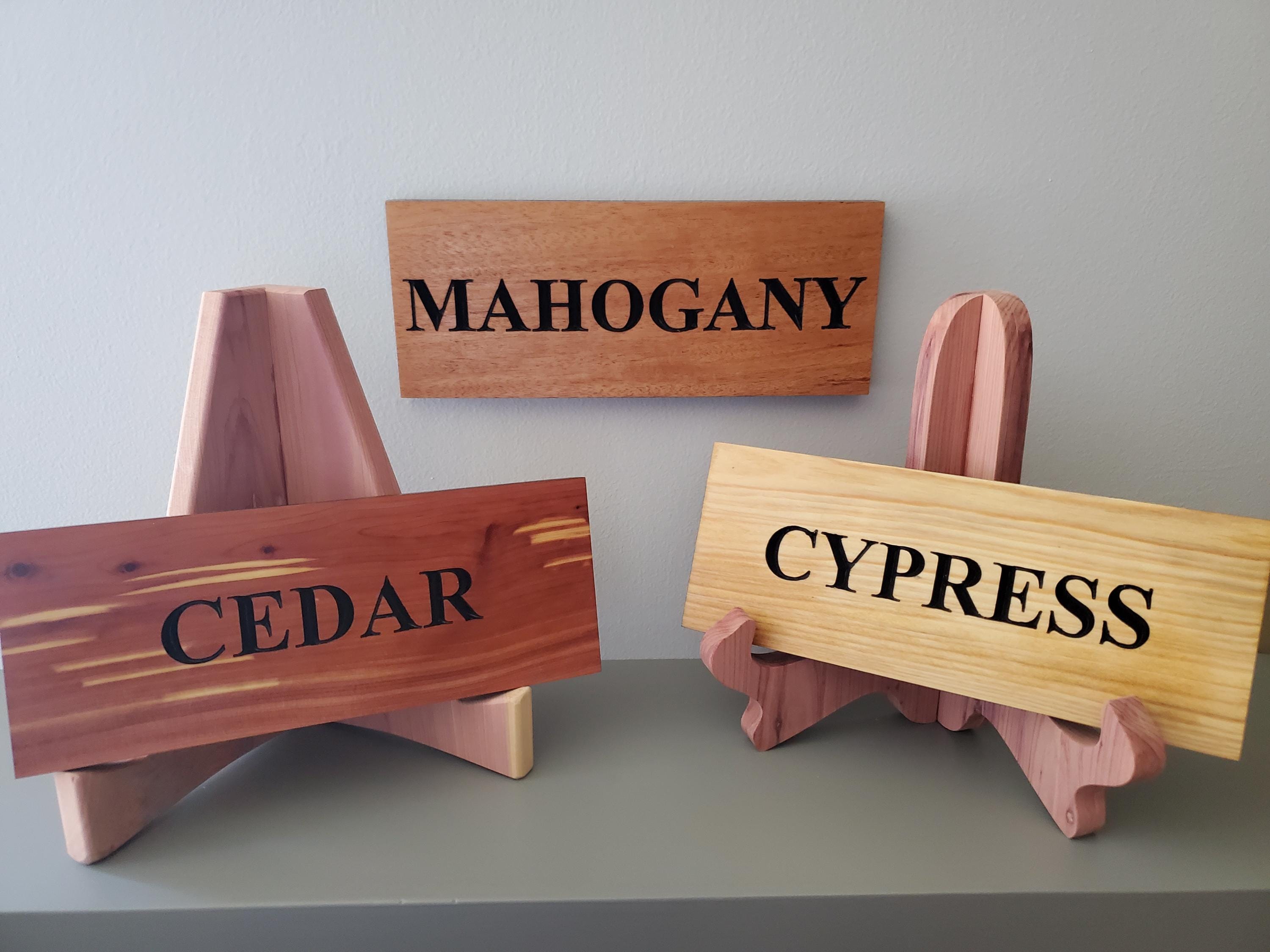 Carved Wood Personalized Home Address Numbers