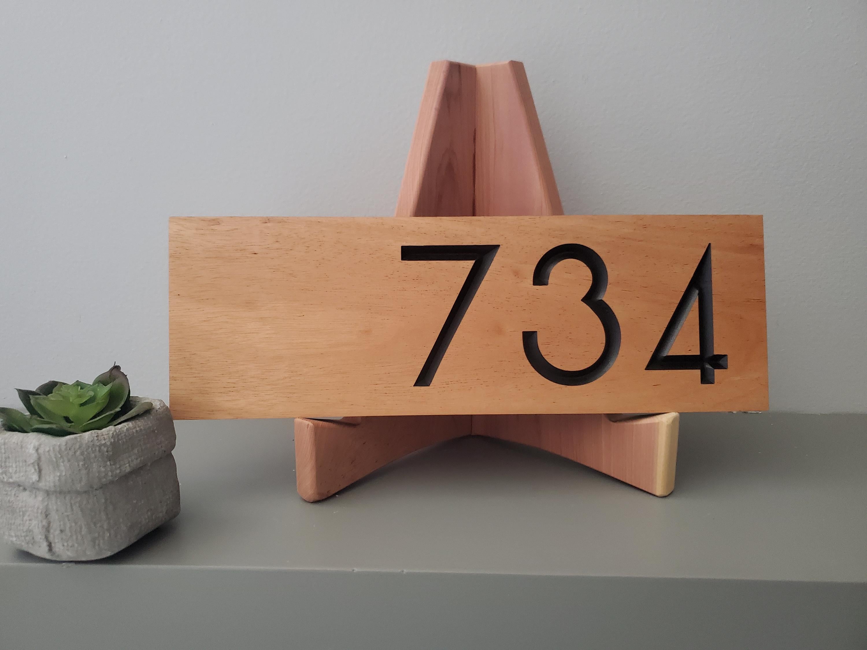 Personalized Home Address Numbers Sign