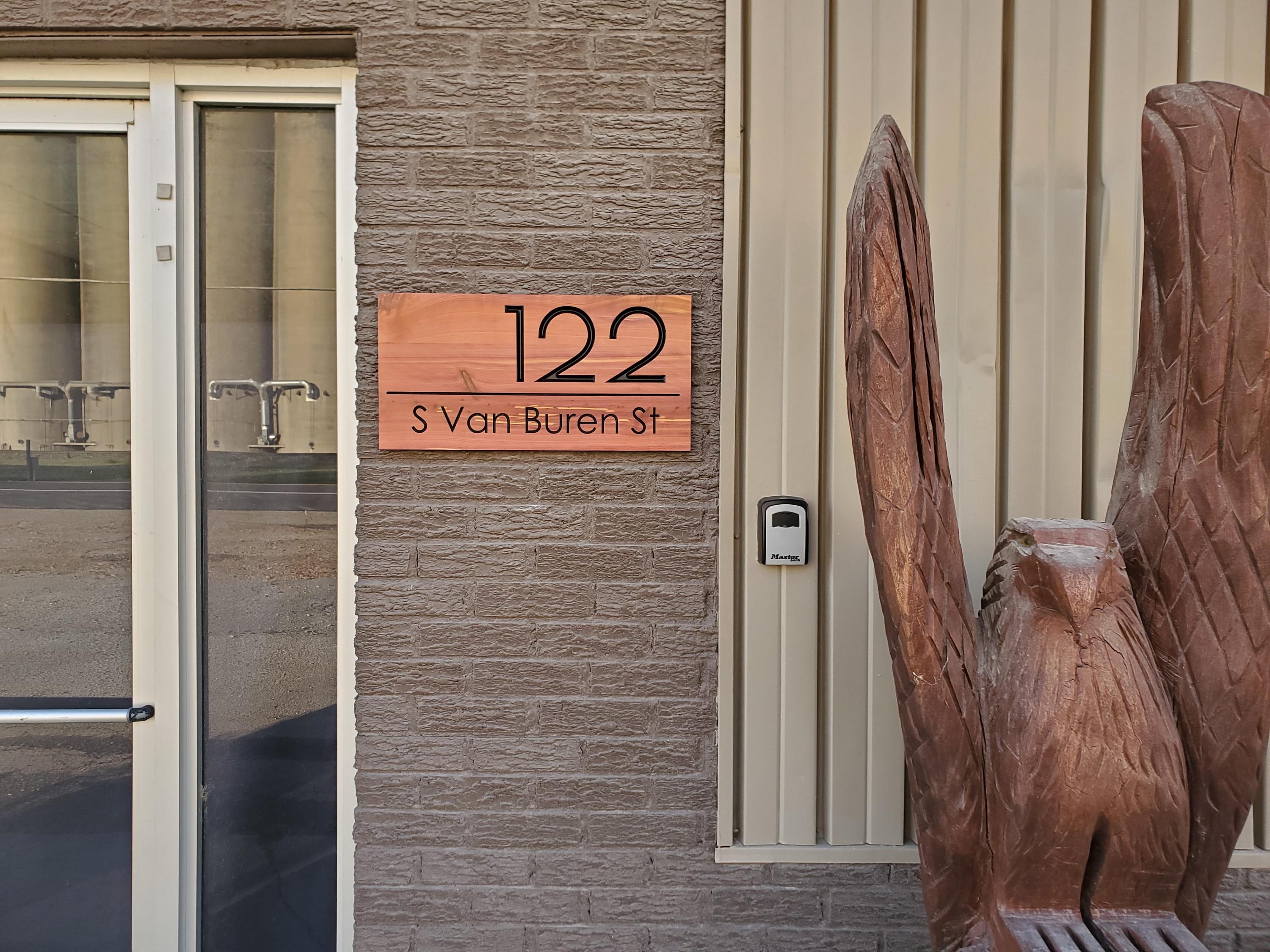 Custom Wooden Home Address Sign